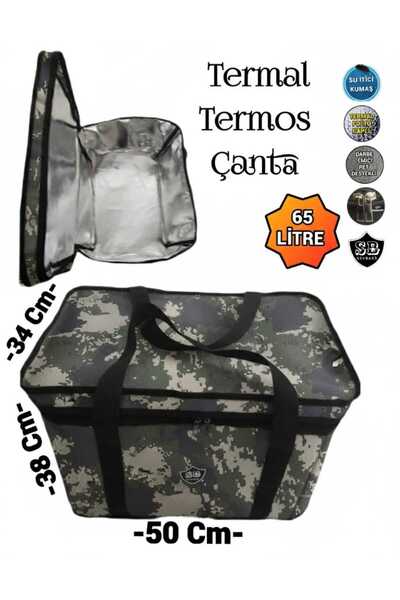SEVBAGS Büyük Termos Termal Termo Çanta 65 Litre 8 Kişiilik Aileler Için Uygu...