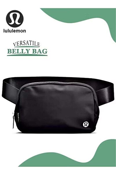 Eworld حقيبة حزام لولوليمون إيفري وير، حقيبة بطن صغيرة بجيوب بسحّاب، لون أسود