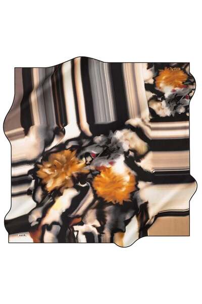 Aker Nostalji̇ Ti̇vi̇l Silk Scarf 8120-911
