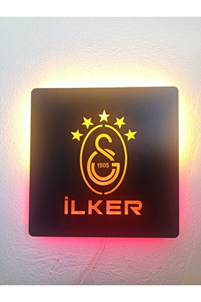 ÖZFA NEON Sarı Kırmızı Taraftar Kişiye özel isimli LEDli Işıklı tablo Eşe Sev...