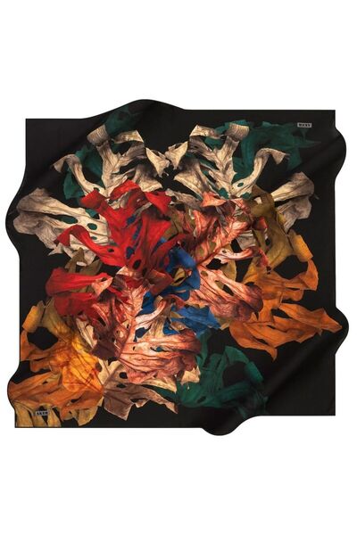 Aker Nostalji̇ Sura Silk Scarf 8142-311