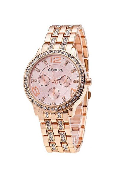 Geneva Women's Water Resistant Stainless Steel Analog Watch AWNTG-01-W0010 - ...