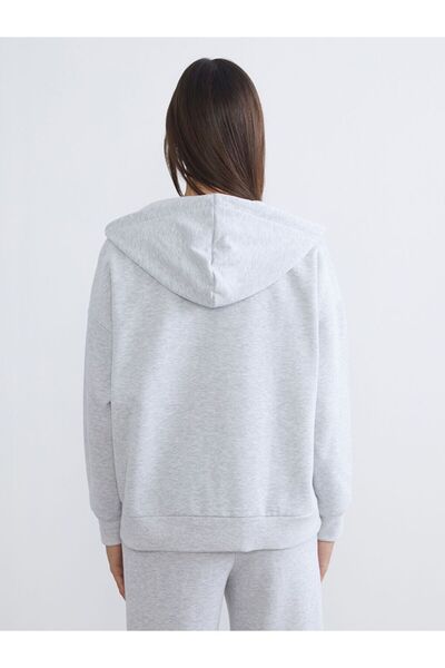 LC Waikiki Lcw Vision Oversize Women's Thick Zippered Sweatshirt