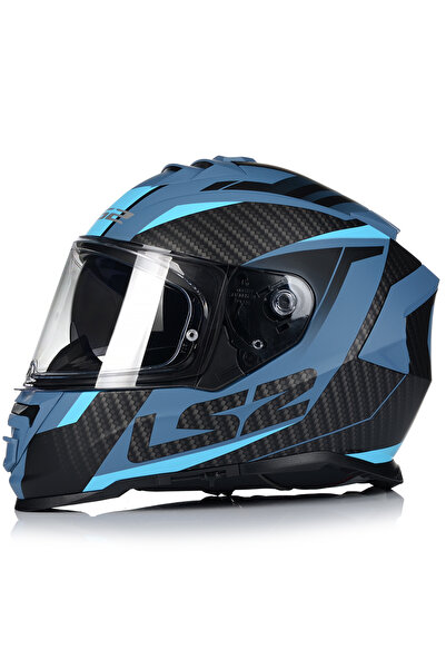 LS2 Storm 2 Racer Mat Mavi Fullface Motosiklet Kaskı