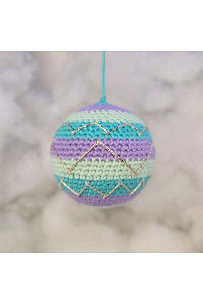 Amma Design Glob croșetat manual pe bază din polistiren, 9x9 cm