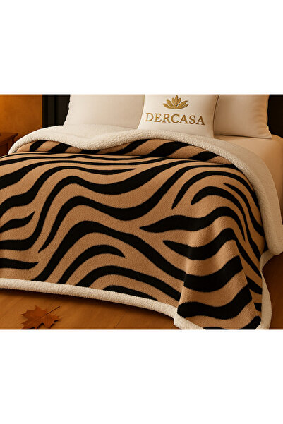 Dercasa Sherpa Bed Blanket with Faux Fur