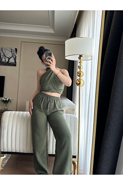 YELZEY BUTİK Halter Neck Suit