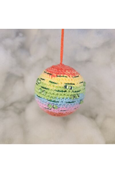 Amma Design Glob croșetat manual pe bază din polistiren, 9x9 cm