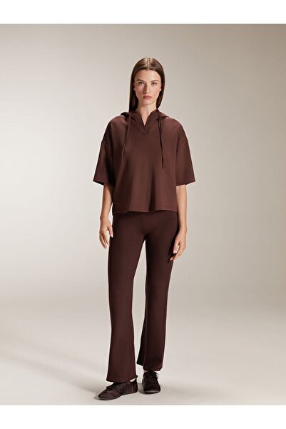 LC Waikiki Lcwaikiki Basic Plain Short Sleeve Women's Hoodie