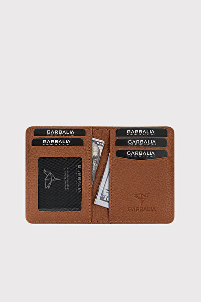 Garbalia Nahita Genuine Leather Slim Tan Card Holder Wallet