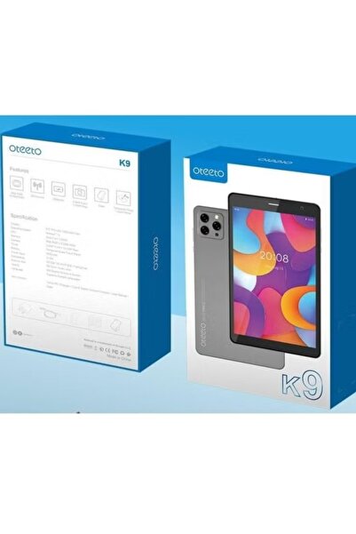 OTEETO تابلت K9 مقاس 8 بوصات، 5G، مع لوحة مفاتيح، وذاكرة وصول عشوائي (RAM) سعة 8 جيجابايت / ذاكرة تخزين سعة 512 جيجابايت، رمادي