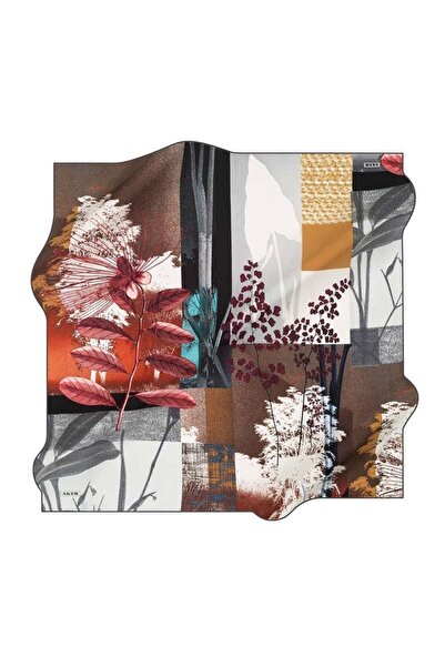 Aker وشاح حرير سرعة مطرزة 8408-372