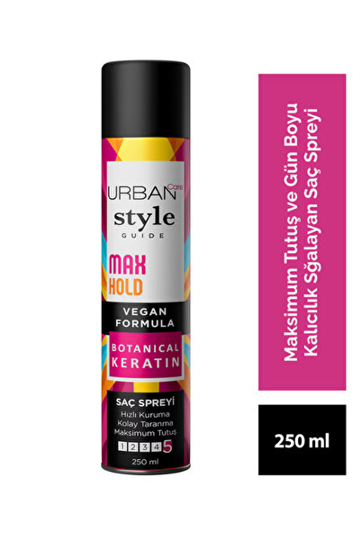 Urban Care Maksimum Tutuşlu Sabitleyici Saç Spreyi 250 ml – Hacim ve UV Korum...