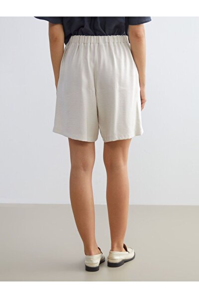 LC Waikiki Lcwaikiki Classic Women's Pleated Shorts with Elastic Waist