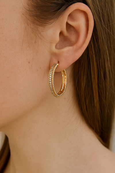 LOREN DESIGN Çelik Küpe