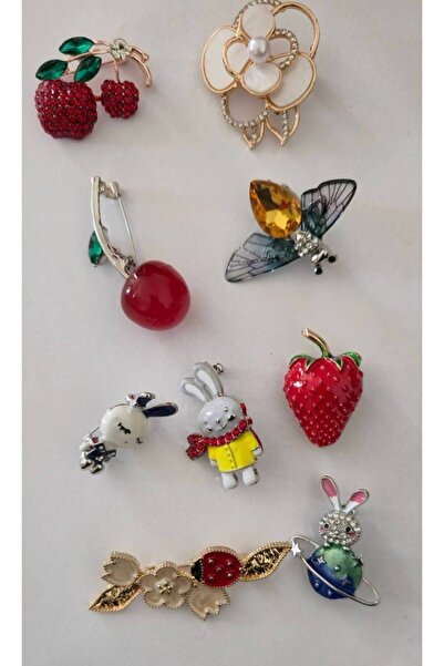 ESJ Özel Çoklu Ekonomik Paket 9 Farklı Broş Hediye Kutusu ile Gönderim