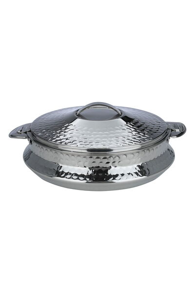 Generic Steel Maxima Food Container, 3 Liter, Plaid - Silver