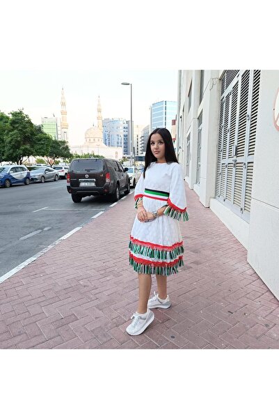 LAMORA Traditional UAE National Day Emirates Flag Cloth Dress