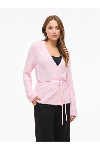 VILA Wickelstrickjacke VIBOWS Gestrickte