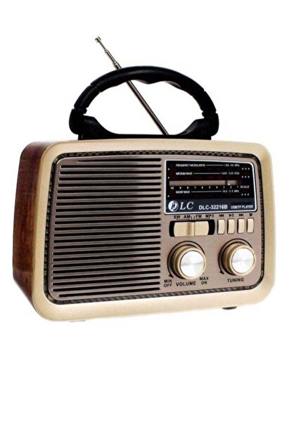 DLC Bluetooth Portable Radio 32216B Brown/Gold/Black