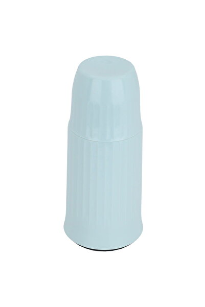 Helios ترمس 250 مل، وعاء داخلي زجاجي، غلاف خارجي بلاستيكي - أخضر