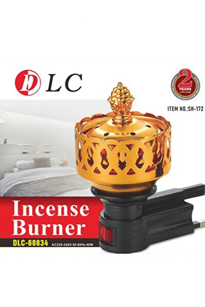 DLC مبخرة كهربائية كلاسيكية باللون الذهبي/الأسود