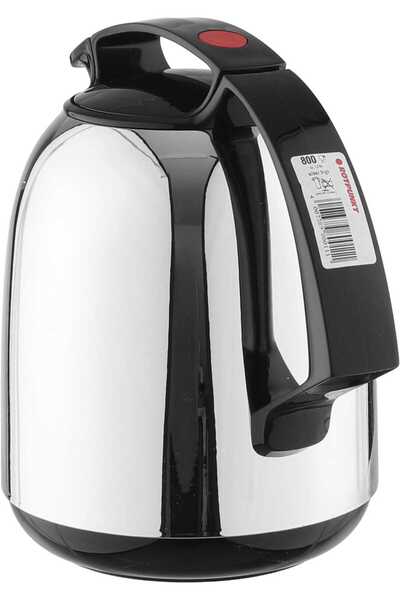 ROTPUNKT Thermos, 1 liter, inner material thermal glass - silver black