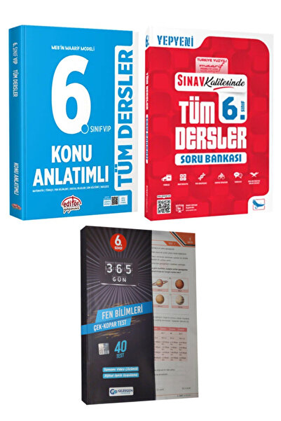 Editör Yayınevi MEB Maarif Modeli 6. Sınıf Tüm Dersler Konu Anlatımlı+Sınav Y...