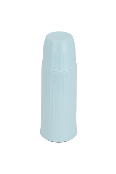 Helios ترمس، 500 مل، وعاء داخلي زجاجي، غلاف خارجي بلاستيكي - أخضر