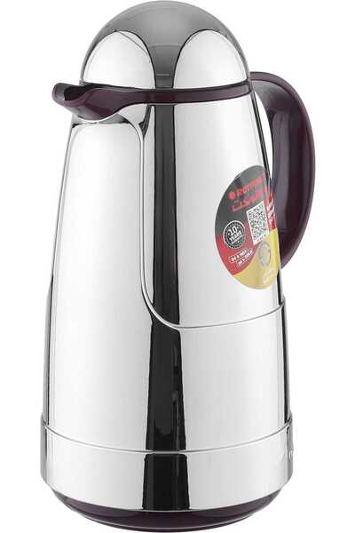 ROTPUNKT Thermos, 1 liter, inner material thermal glass - silver