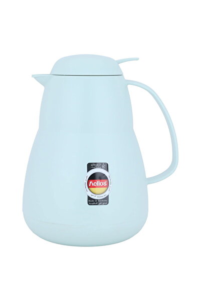 Helios Thermos 1 L – Thermal Glass Inner, Plastic Outer - Light Blue