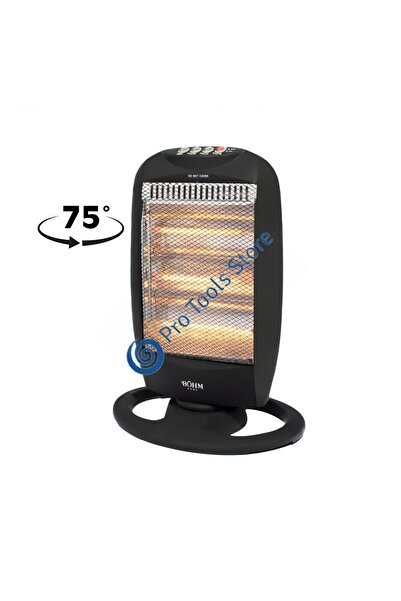 BÖHM BHH05 Quartz Electric Heater, 3 Power Levels (400/800/1200 W), 20–25 m²