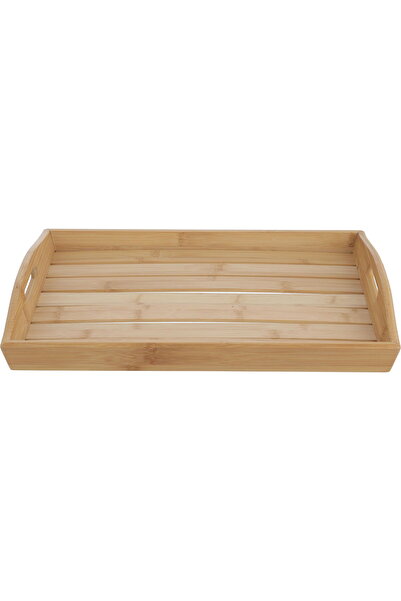 Alsaif Gallery Wood Serving Tray, 45x30x6 cm - Light Brown