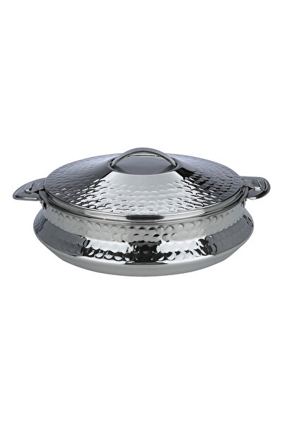 Generic Steel Maxima Food Container, 2 Liter, Plaid - Silver