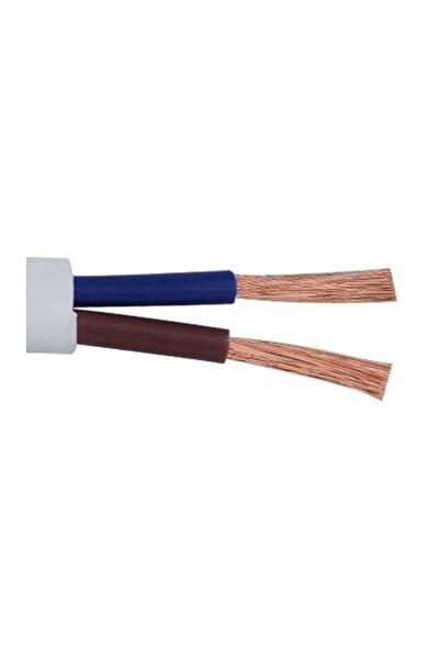 ElectroAZ Cablu electric plat, alb, 2x1.5mm, MYYUP, rolă 100m