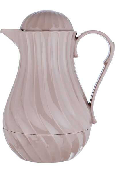 ROTPUNKT Thermos, 1 Liter, Glass Inner Carrier, Pressure Cooker - Light Brown