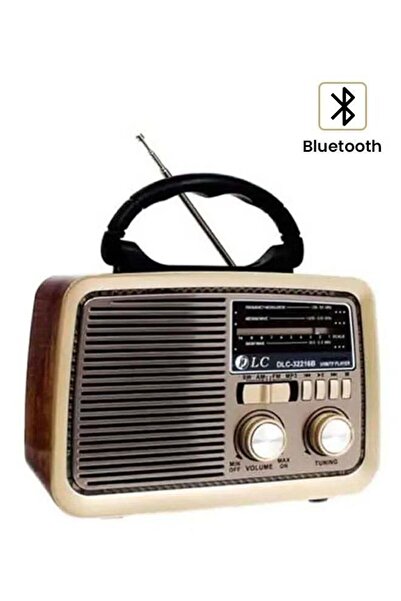 DLC Bluetooth Portable Radio 32216B Brown/Gold/Black