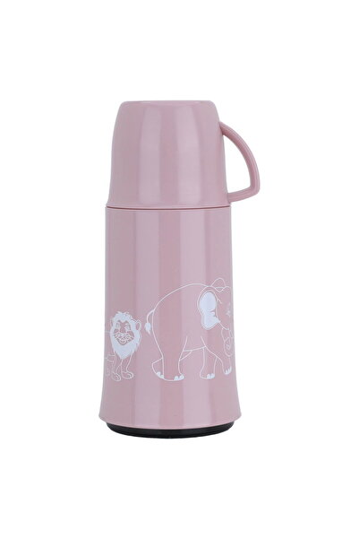 Helios thermos, 250 ml, glass inner container, plastic outer shell - pink