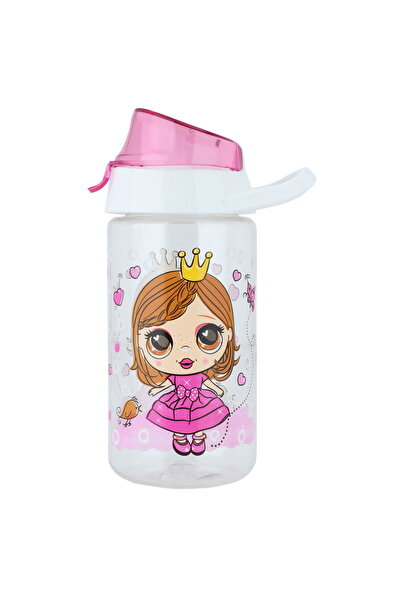 Hascevher Nahla plastic bottle with pink lid, 520 ml - transparent
