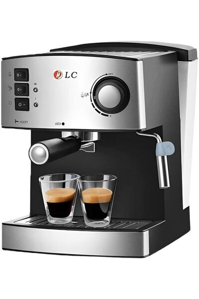 DLC Espresso And Cappuccino Coffee Maker 1.6 L 850 W CM7307 Black/Grey
