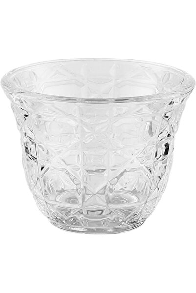 GOLDEN HOUSE Glass Cups and Saucers Set, 36 Pieces - Clear