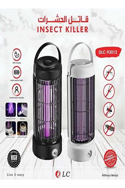 DLC مصباح كهربائي صغير قابل لإعادة الشحن عبر USB لقتل الحشرات والبعوض
