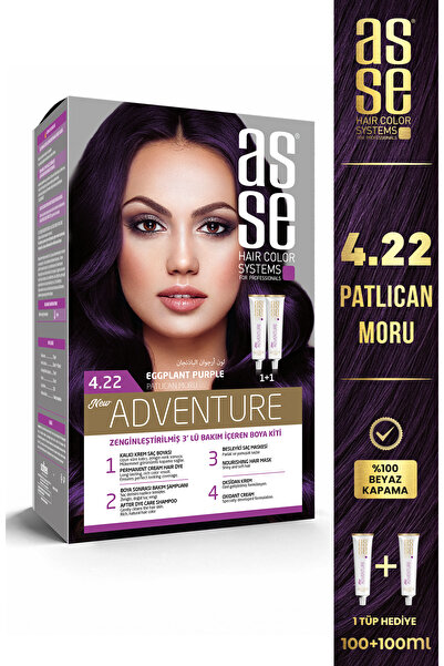 asse Adventure Set Saç Boyası No:4.22 Patlıcan Moru