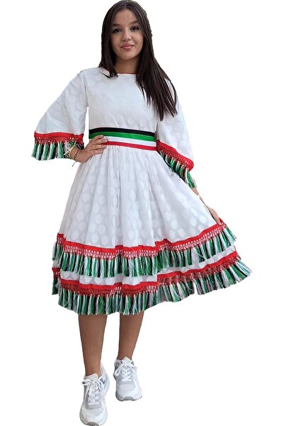 LAMORA Traditional UAE National Day Emirates Flag Cloth Dress
