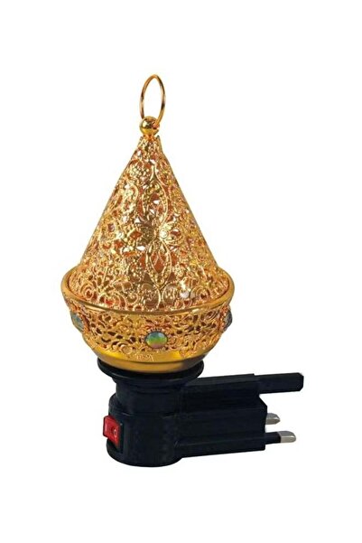 DLC مبخرة كهربائية على الطراز العتيق باللون الذهبي/الأسود