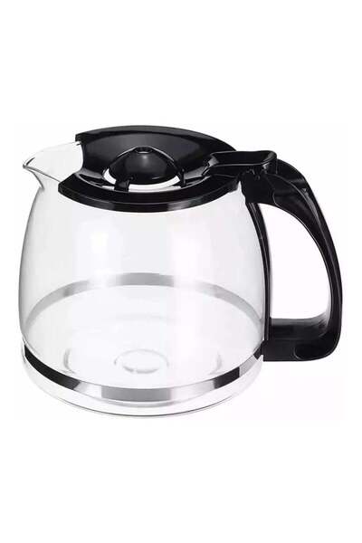 DLC إبريق ماكينة القهوة، وعاء بديل للكرافة، 1200 مل، أسود