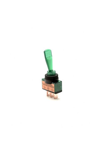 ElectroAZ Comutator basculant ON/OFF 12V cu pârghie verde