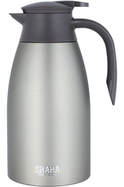 SHAHA Steel thermos, 2 liters - grey