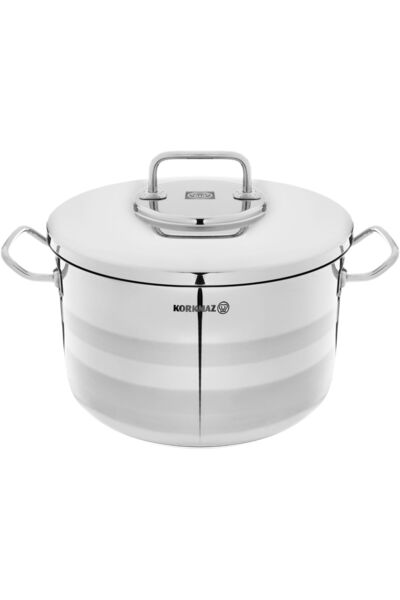 KORKMAZ Astra One Steel Cookware Set, 8 Pieces - Silver