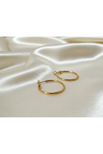 RubiBes Jewelry Çelik Halka Küpe